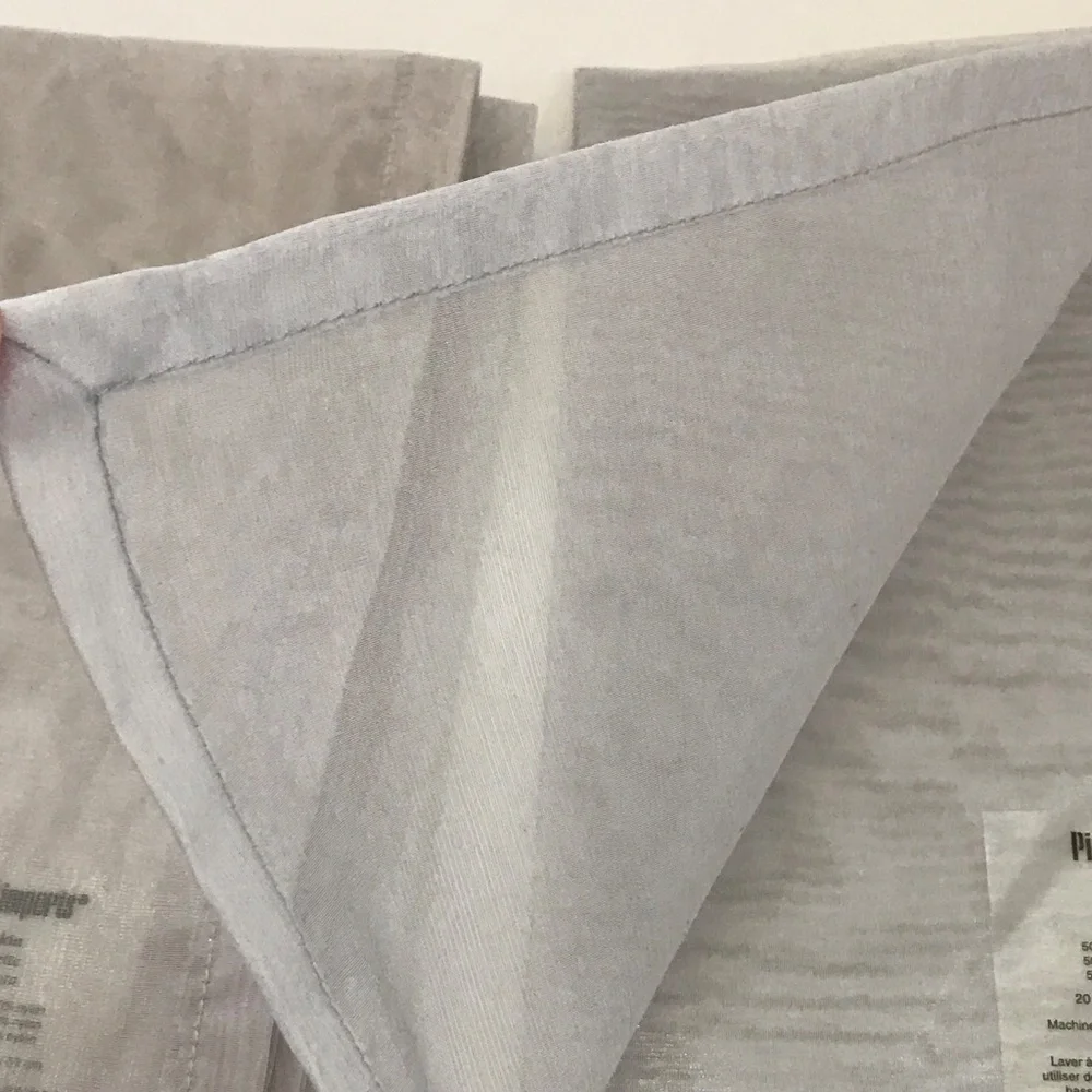 PIER 1 Napkins Silver Organza Sheer Set of 8